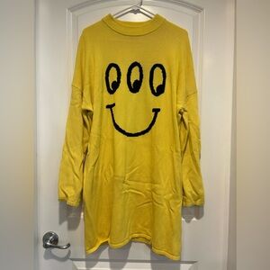 Lazy Oaf Yellow Sweater Dress